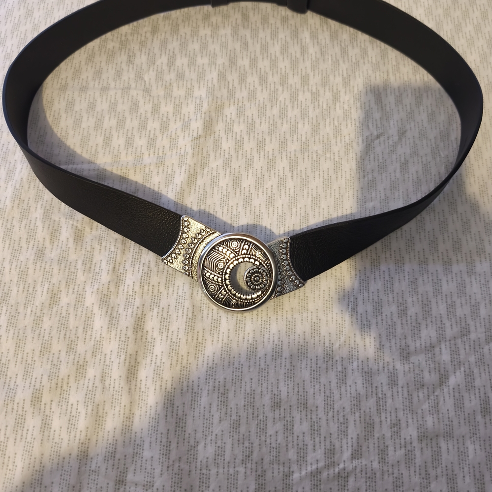 Chico's Black Leather Belt